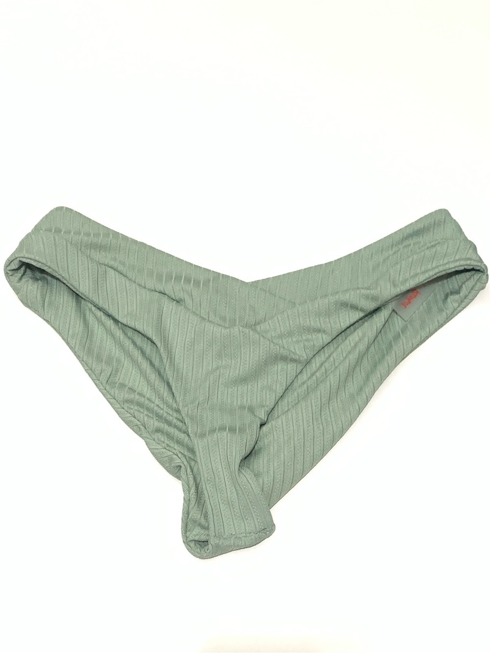 ROMWE Sage Ribbed Bikini Bottoms